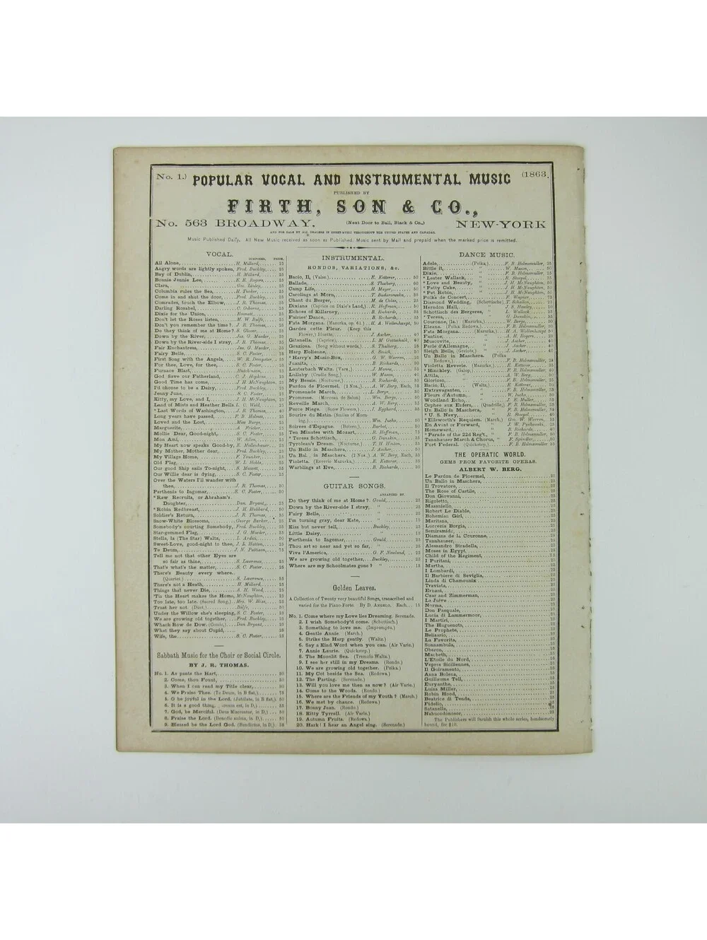Sheet Music Civil War Dear Mother I've Come Home To Die Tucker Antique 1863